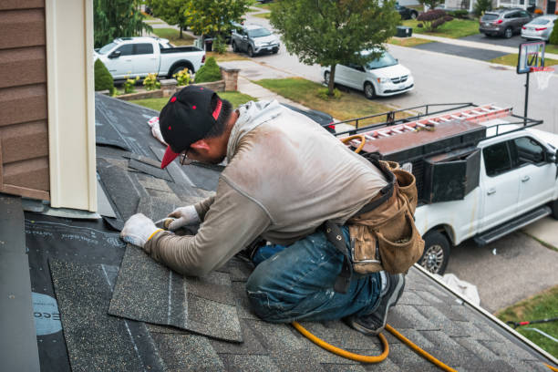 Professional Flat Roof Repair technician working in Sharon, ND